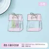 Saco Plástico Transparente com Fecho Zip Desenho Animado Fofo Brinquedo Grampo de Cabelo Esponja de Maquiagem Joia Saco de Selo para Presente Embalagem para Lanche Doce
