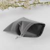 Bolsa de franela de lunares negra para teléfono móvil, auriculares, correa de mano, bolsa para joyas, texto, bolsa de juego, bolsa de franela al por mayor