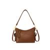 Bolsa Transversal Versátil de Ombro Único para Mulheres, Estilo Coreano Casual Diário, Bolsa Simples de Couro com Cera de Abelha para Axila, Bolsa Nova com Textura de Couro Macio