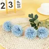 4 Flores Artificiais de Crisântemo para Decoração de Casamento ao Ar Livre, Decoração de Casa, Flores Secas, Display de Balcão de Escritório, Fotografia