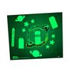Pegatina luminosa personalizada con letras de dibujos animados de animales, pegatina luminosa, pegatina fluorescente, pegatina personalizada