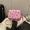 Bolso de Moda Cereza Fresca para Mujer Primavera/Verano 2025 Nuevo Bolso Bandolera Nicho de Moda Elegante Versátil Bolso Cuadrado Pequeño