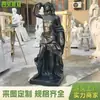 Escultura de Figura Estilo Europeo de Mármol Negro, Estatua de Dioniso, Decoración Personalizada para Paisaje Exterior