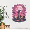 Nuevo MG-F 690000 Día Santo Dibujo Animado Cementerio Mano de Esqueleto Sala de Estar Dormitorio Fondo Pegatinas Decorativas Venta al por Mayor Autoadhesivas