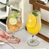 Vaso alto retro con estilo y único para jugos, vaso estilo americano para café latte, vaso para bebidas frías y bebidas espumosas