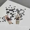 Novos Strass para Nail Art Zircônia Preta Mini Cisne Branco e Preto em Forma de Gota Strass de Zircônia Chanfrado Decorações