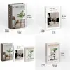 Caixa de armazenamento de livro falso transfronteiriça com abertura, livro de imitação de revista de design de interiores, livro decorativo de mesa de centro, livro de exibição