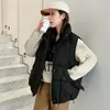 2026 Chaleco Nuevo para Mujer Corto Engrosado Cintura Holgada Personalidad Moda Lujo Ligero Cuello Alto Elegante Capa Ropa Exterior
