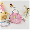 Lindo Lazo Bolso de Hombro para Niños Suave Lindo Dulce Niña Bolso Cruzado Mochila Pequeña de Cuero PU Moderna Elegante Combinable