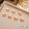 Lujo Ligero Mini Mariposa Tridimensional Aleación Corte Líquido Accesorios para Uñas de Moño Decoración de Uñas de Pajarita Pedrería Mayoreo