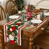 Conjunto de Toalha de Mesa Novo Transfronteiriço Decoração de Mesa para Feriado de Natal Conjunto de Bandeira de Mesa Jogos Americanos Bandeira de Mesa 2026 Amazon
