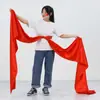 Danza Seda Roja, Tela de Seda Roja Brillante, Cinta Roja Yangko, Cinta, Tambor de Cintura, Cinturón de Kung Fu, Cinta de Danza