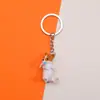 Llavero Colgante Realista 3D de Mascota Perro Dibujos Animados Lindo Resina Corgi Shiba Inu Panda Cadena de Llavero Hebilla