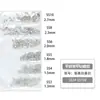 Paquete de 6 Diamantes de Grado Comercial Nacional 1440 Piezas Fondo Plano Rhinestones de Vidrio Ss3-Ss10 para Decoración DIY de Teléfono y Accesorios para Uñas