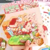 Pegatinas de Paisajismo 3D Cabaña Estéreo Escena Miniatura Linda Pegatinas Juego de Negocios Simulación Pegatinas para Apilar Hechas a Mano