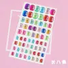 Adesivos Coloridos Infantis de Diamante Transfronteiriços Adesivos de Cristal Acrílico DIY Três-Dimensionais Decorativos Pedras Strass Menina Adesivos de Pedras Preciosas