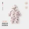 Roupas de inverno para bebê, macacão acolchoado de algodão 150g, macacão de algodão com capuz 100% algodão Classe A, roupa de engatinhar para bebê, roupa para atividades ao ar livre