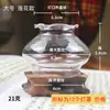 Pantalla de Lámpara de Vidrio Pequeña con Encaje Accesorios para Buda Resistente al Calor Transparente Nostálgico Retro Cubierta a Prueba de Viento para Lámpara de Aceite Portavelas