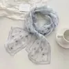 Novo Estilo Lenço Longo de Seda para Mulheres, Lenço de Chiffon 100% Seda de Amora, Versátil e de Alta Qualidade, Lenço de Primavera e Verão, Lenço de Pescoço, Echarpe