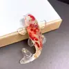 Grava de Cristal Natural Transfronteriza Adhesivo para Aplicación de Gotas de Pegamento Peces Pequeños Adornos Pez Dorado Pequeño Regalo Decoración de Coche Adornos de Resina