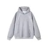 Sudadera con capucha de terciopelo retro americana con media cremallera para hombre de otoño e invierno, sudadera deportiva de color liso con diseño de marca moderna para hombre