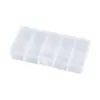 Caja de Almacenamiento de Plástico Transparente de 10 Compartimentos Caja de Empaque para Componentes Digitales Joyería con Cuentas Objetos Pequeños Pendientes Caja Clasificadora de Agujas de Acero
