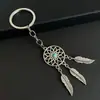 Apanhador de Sonhos Liga de Zinco Pena Apanhador de Sonhos Pequeno Presente Chaveiro Acessórios de Joalheria Chave do Carro
