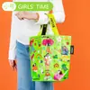 Bolsas de Mano Tejidas Personalizadas Transfronterizas en Stock, Bolsas de Compras Tejidas Regalo Creativo, Bolsas Tejidas Impermeables Laminadas de Gran Capacidad