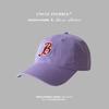 Tio Hu Ji original letra B boné de beisebol dos homens estilo ocidental rosto olhando pequeno soft top pontiagudo boné nicho design chapéu mulheres