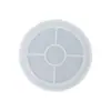 Molde de Silicona para Posavasos Holográfico Láser de Resina DIY Amapola Redondo Cuadrado Hexagonal Molde para Exhibidor Láser