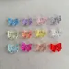 Acrílico transparente menina bonita arco diy artesanal celular corrente miçangas grampo de cabelo material jóias acessórios contas soltas