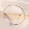 Brazalete Abierto Cilíndrico Ajustable de Acero Inoxidable Estilo Coreano Simple Pulsera de Línea Fina Accesorios de Joyería Versátiles Venta al por Mayor