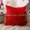 Funda de Almohada de Peluche Tridimensional con Estrella de Cinco Puntas para el Día de la Independencia, Venta Caliente Transfronteriza, Decoración de Sofá, Cojín para Cabecera, Cojín Decorativo Estilo Americano