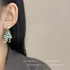 Fiesta de Navidad ~ Pendientes de Borla de Árbol de Navidad para Mujer Estilo Europeo y Americano Transfronterizo Atmósfera Navideña Pendientes Creativos Regalos