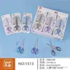 Tijeras de oficina al por mayor en stock, tijeras para cortar papel DIY para estudiantes, tijeras de acero inoxidable para cocina doméstica, tijeras para manualidades infantiles