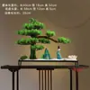 Bonsai de Simulação Criativa Pinheiro de Boas-Vindas Enfeites Zen Sala de Estar Estilo Chinês Entrada Hotel Micro Paisagismo Paisagismo Decorações Suaves