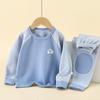 Traje de ropa interior térmica para niños para casa 7A antibacteriano terciopelo alemán otoño e invierno niños y niñas ropa de otoño pantalones de otoño ropa para niños al por mayor