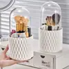 Tubo de Almacenamiento para Brochas de Maquillaje Caja de Almacenamiento de Cosméticos a Prueba de Polvo Gran Capacidad Estante de Almacenamiento para Labiales y Sombras de Ojos de Escritorio Portalápices a Prueba de Polvo