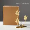 Adornos Creativos de Bola de Cristal Tortuga Hoja para Entrada Mueble de TV Oficina Sala de Estar Gabinete de Vino Artesanías Metálicas para el Hogar