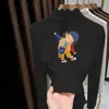 Camiseta térmica de forro polar para niñas, con volantes, para usar debajo, nuevo estilo otoño e invierno 2026, para niños mayores, top de manga larga, camiseta de cuello medio alto