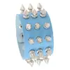 Pulseira Punk Nova Europeia e Americana Transfronteiriça Não Convencional com Pontas e Rebites Pulseira de Couro Gótica Pulseira com Rebites Masculina