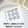 Pegatinas de diamantes para niños, dibujos animados de princesas femeninas, pegatinas tridimensionales de gemas de cristal de amor, pegatinas pequeñas de recompensa para jardín de infantes
