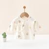 Camisa de Espalda Media para Recién Nacidos, Ropa de Algodón Puro Clase A para Bebés de 0 a 3 Meses, Bata de Dormir para Todas las Estaciones, Esencial para la Sala de Partos
