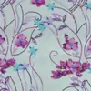 Tela de bordado plano de hilo multicolor tie-dye degradado floral hecha a mano, tela de bordado para vestido Hanfu cheongsam de malla