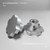 Perilla en Forma de Estrella Hexagonal Manivela de Flor de Ciruelo de Aleación de Zinc Mango con Agujero de Luz Rosca de Tornillo de Fijación con Agujero Lateral Mango M8M10M12