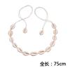 Collar Trenzado a Mano con Nudo de Línea de Cera de Caracol de Concha Natural Cadena para Clavícula Collar Corto de Concha Estilo Hawaiano