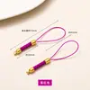 Lanyard Tejido de Mazorca de Maíz Multicolor, Accesorio Colgante para Joyería Hecha a Mano DIY, Lanyard para Teléfono Móvil, Al por Mayor en Stock
