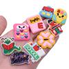 Série Volta às Aulas Escolares Patch de Borracha Macia Pequenos Acessórios para Joias DIY Decoração de Capa de Celular Acessórios de PVC Cartoon