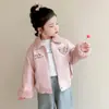 Chaqueta forrada de polar para niña, nuevo estilo otoño/invierno 2025, chaqueta de cuero para niños, top grueso para niñas, chaqueta de invierno para bebés