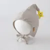 Gorros de Estrella Estilo Coreano para Bebés, Modelos Delgados para Primavera y Otoño, Gorros con Protección para la Fontanela para Bebés Niños y Niñas, Gorros de Duende a Prueba de Viento para Bebés